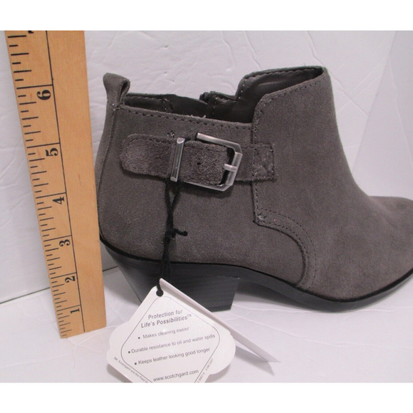 NEW Sonoma Giana Gray Leather Ankle Boots Womens 7.5M - Picture 13 of 13